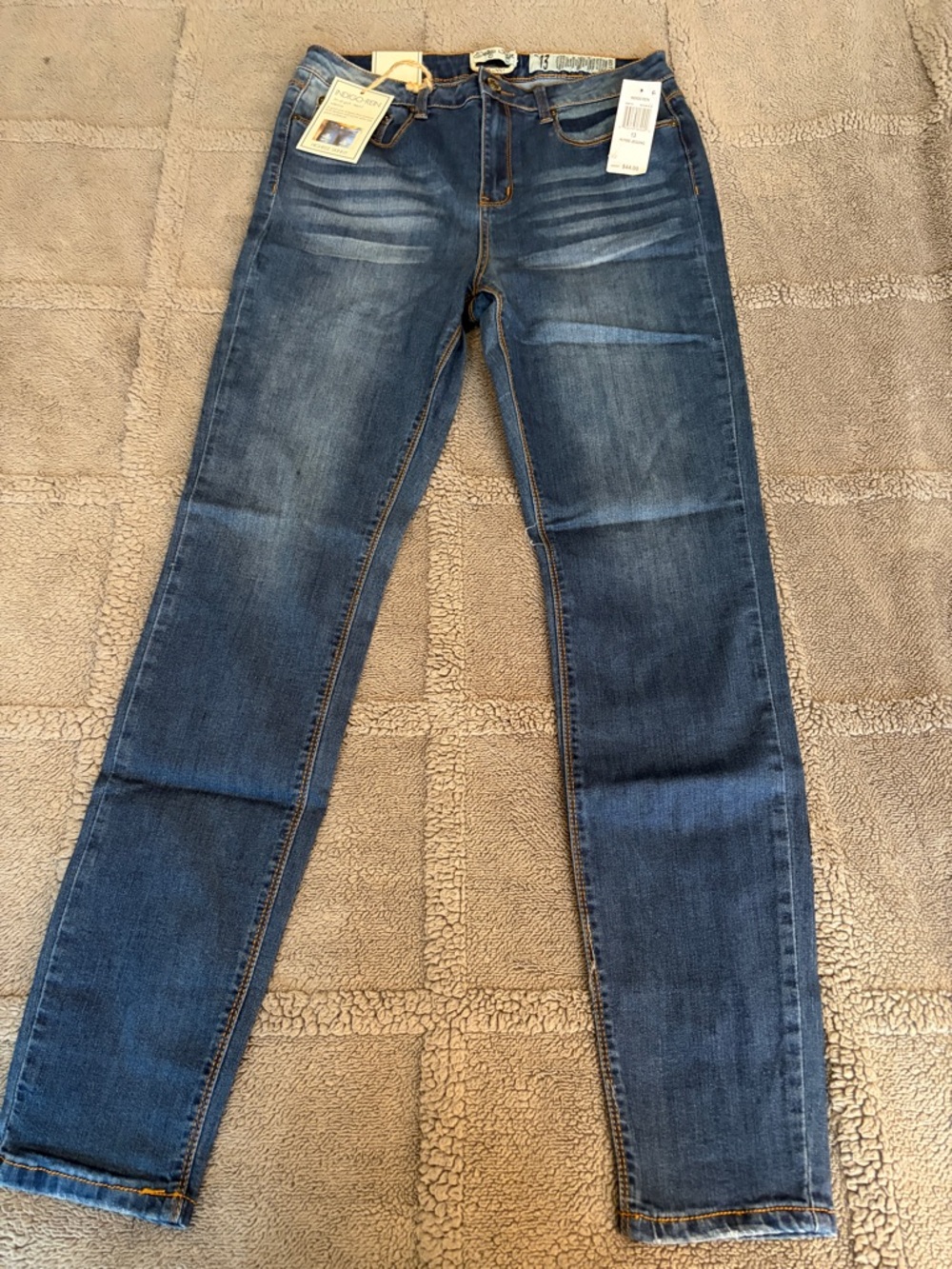 Indigo Rein Dark Blue High Rise Skinny Jeans